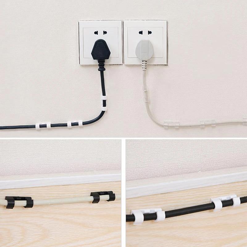 Selbstklebende Draht-/Kabelclips aus Kunststoff | Brehn