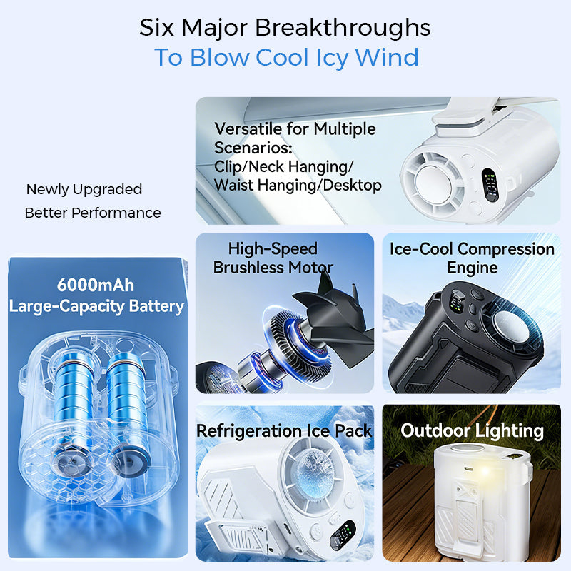 Tragbarer Eis-Kühlungs-Tailleventilator | Brehn