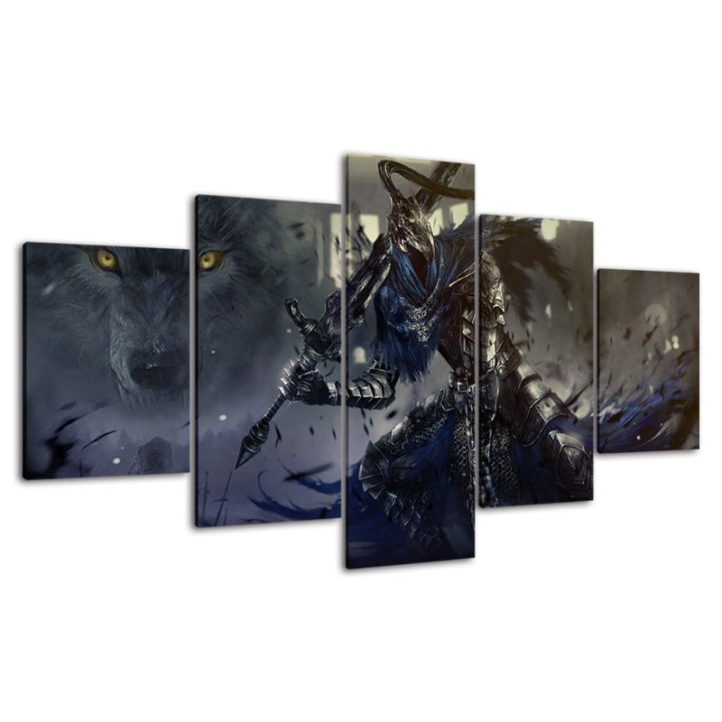 Dark Souls - 5 Teile Leinwand Wandkunst Gemälde