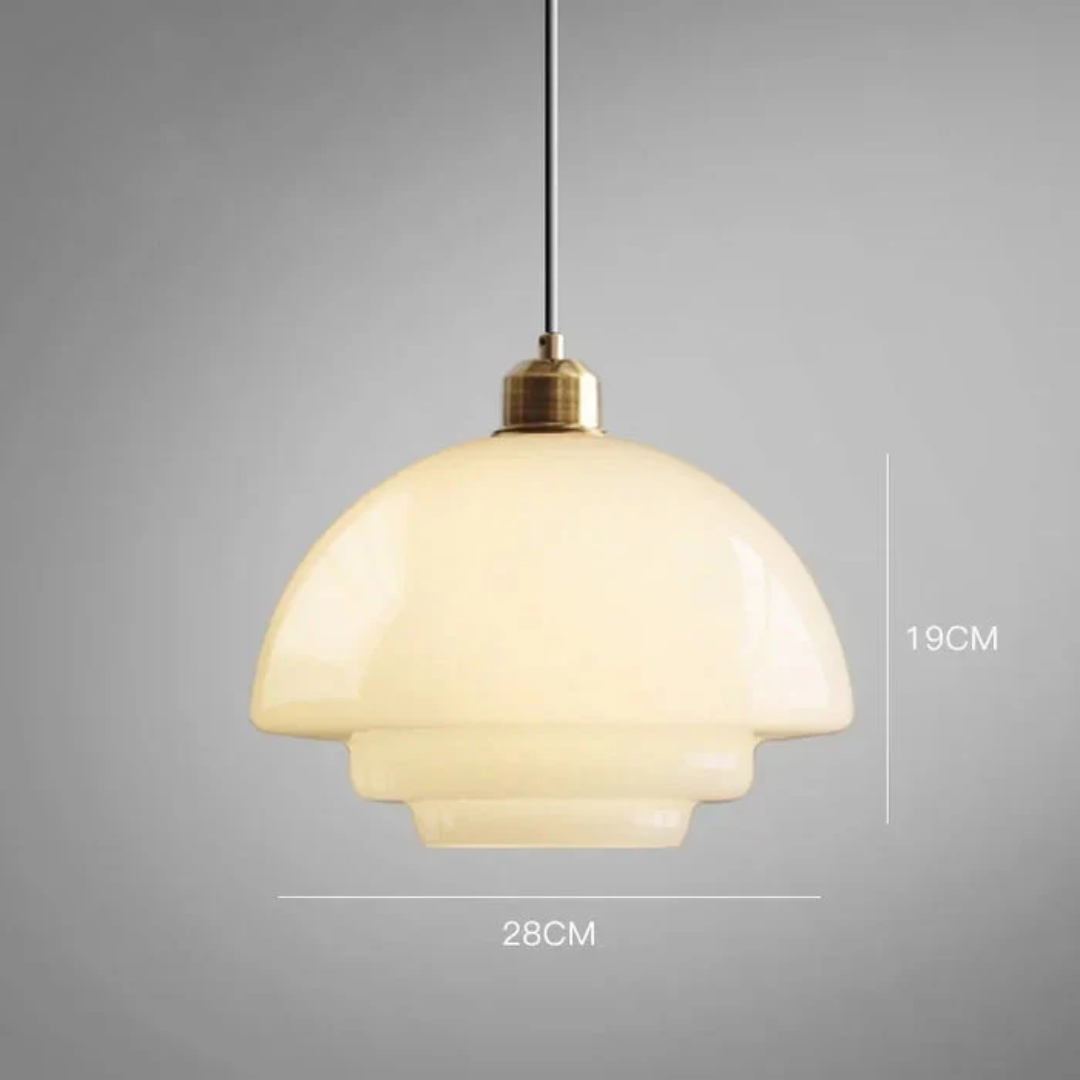 Brehn | Weiße Glas Design Pendelleuchte