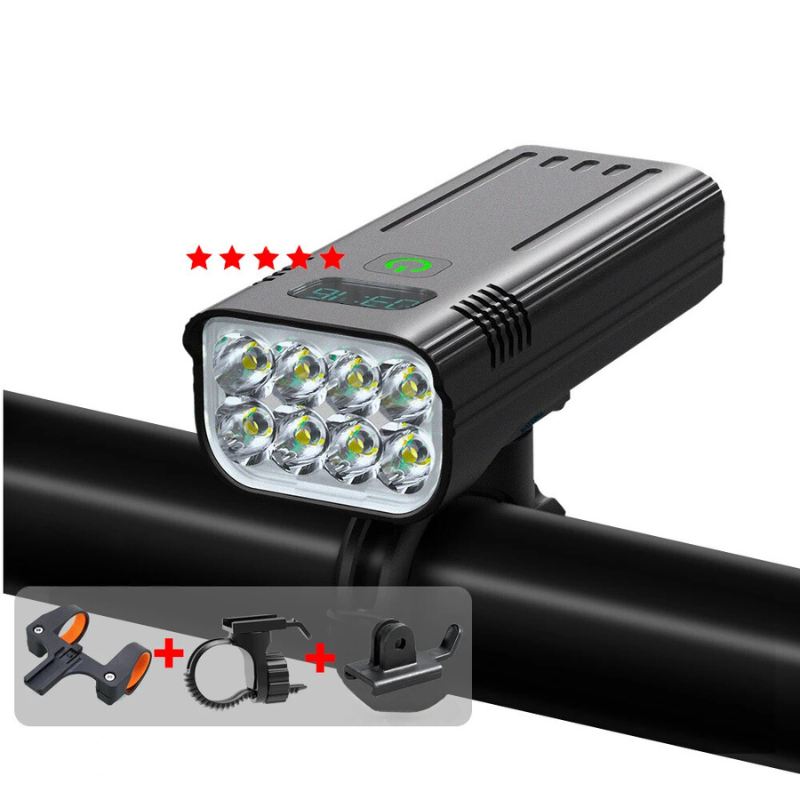 5000 Lumen USB-wiederaufladbare Fahrradlampe mit Halterungen