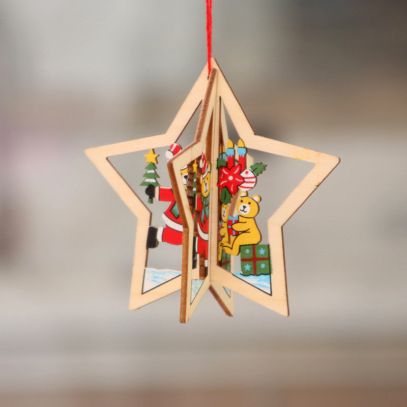 Brehn | Weihnachtlicher Holzanhänger