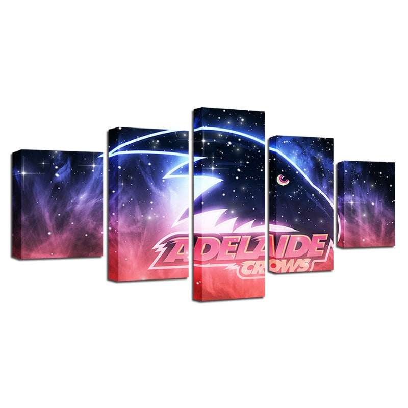Adelaide Crows Galaxy 5-Teilig - Leinwand Wandkunst Gemälde