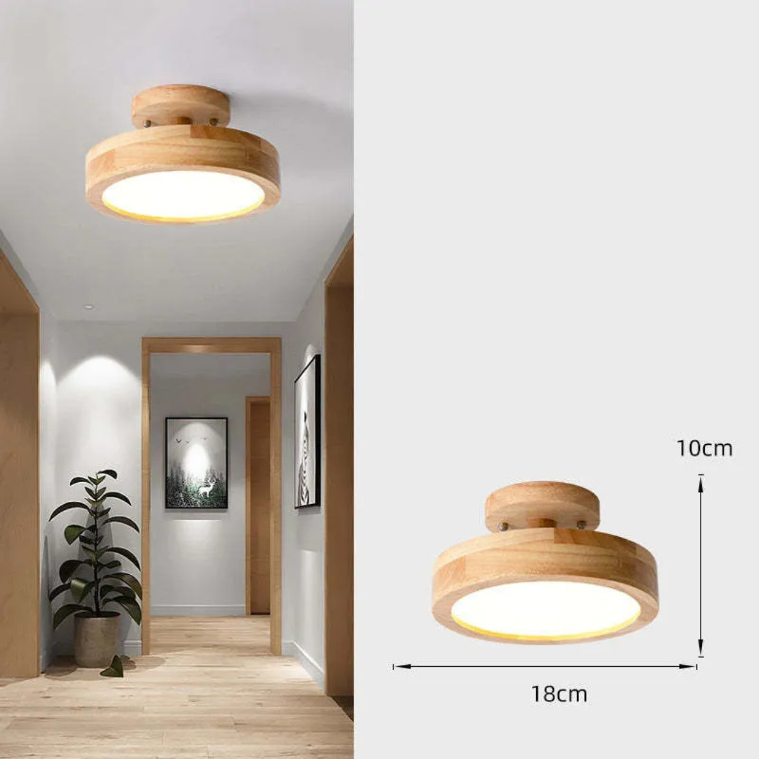 Brehn | Holz LED Deckenlampe