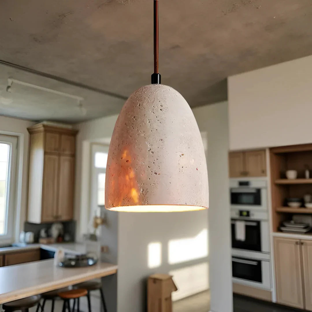 Brehn | Retro Travertin Pendelleuchte