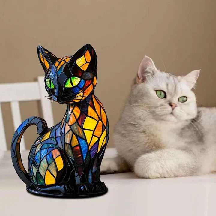 Lumikat Handgemachte Leuchtende Katzenlampe – Ambientebeleuchtung und Geschenk | Brehn