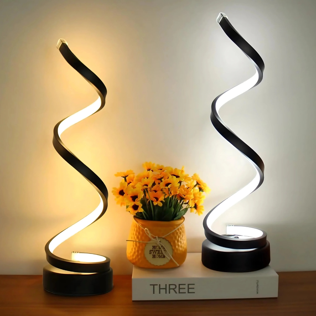 Brehn | LED-Tischlampe mit Spiraldesign