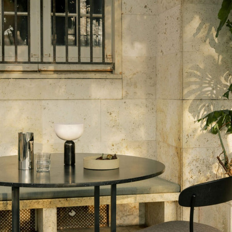 Brehn | MarbleLuxe Lampe - Luxuriöse Marmor Tischlampe mit goldenen Akzenten