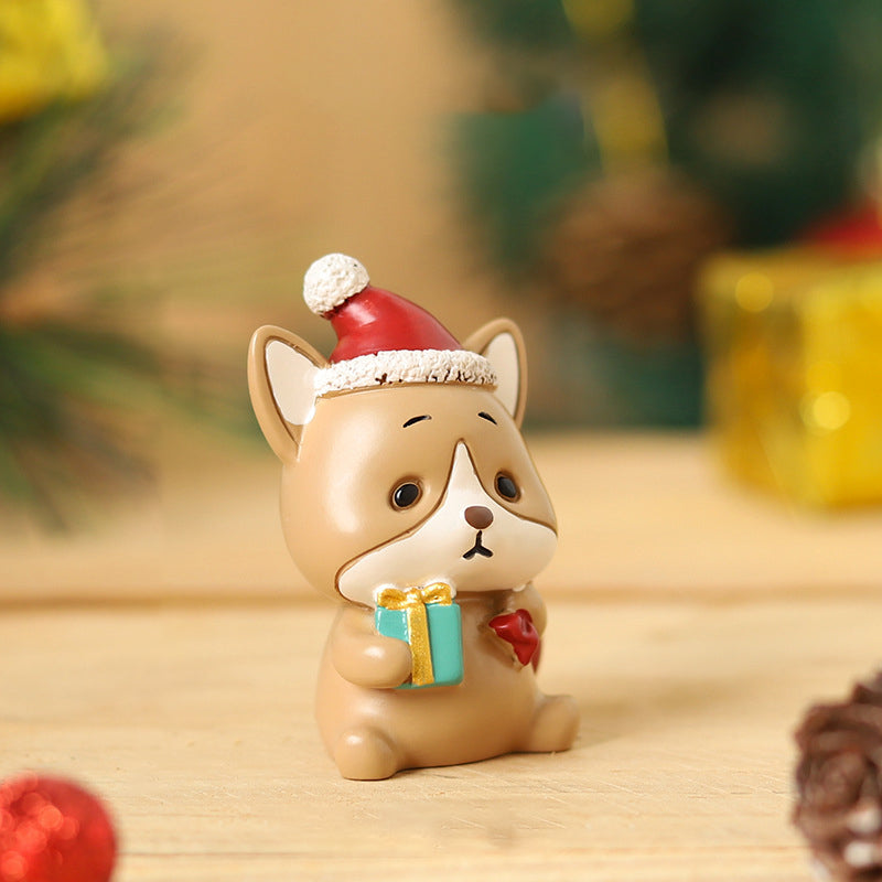 Brehn | Handgefertigte Tier-Weihnachtsmann-Ornamente