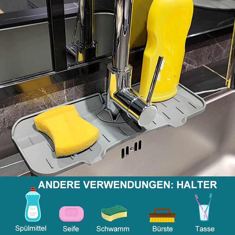 Brehn | Silikon Wasserhahn Griff Tropffänger Ablage