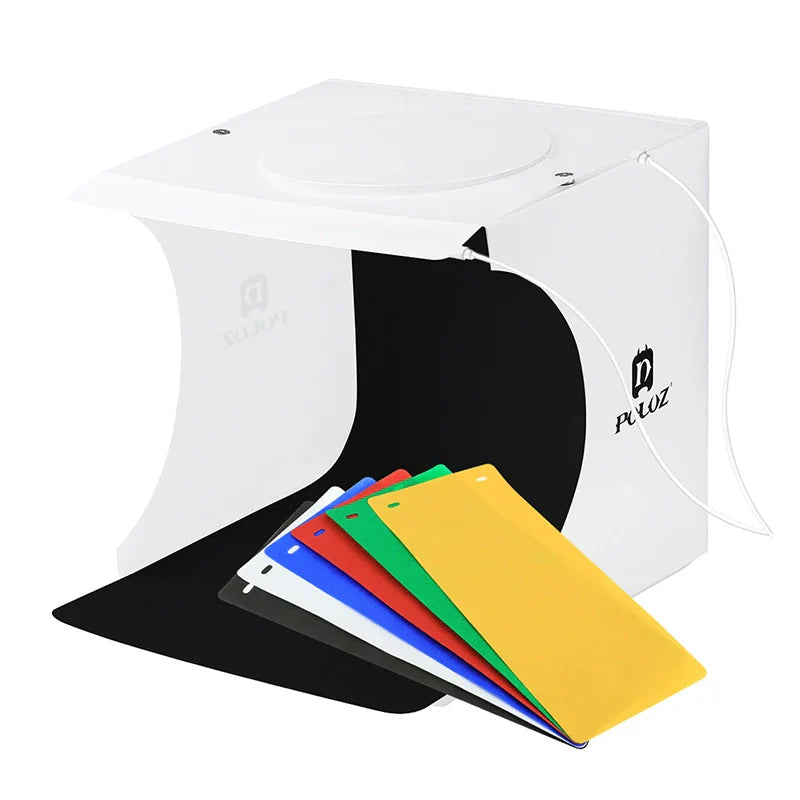 Brehn | 23cm Mini Foto Studio Lichtbox mit sanftem Licht für atemberaubende Schmuck- und Produktaufnahmen