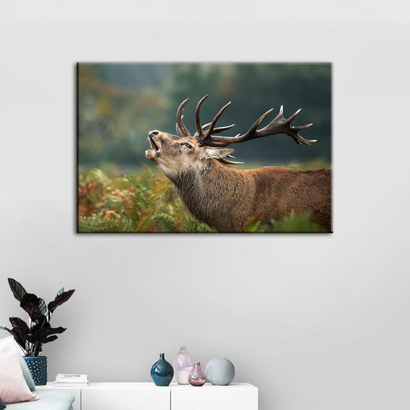 Blöken Elch - Leinwand Wandkunst Gemälde