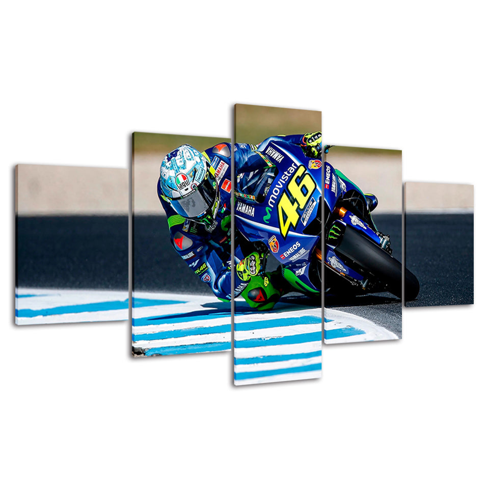 Motorradrennen - Leinwand Wandkunst Gemälde
