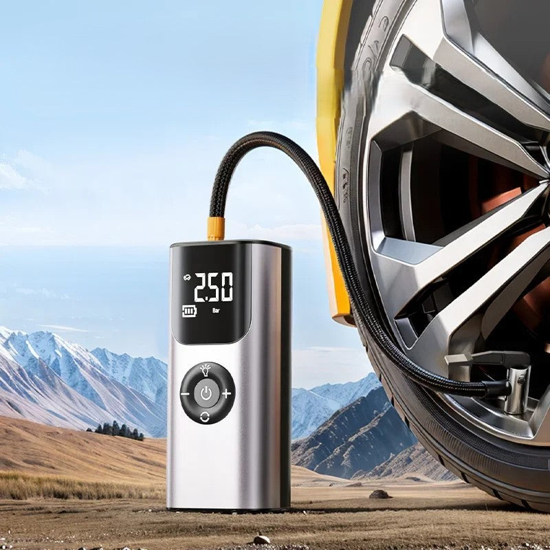 Brehn | Mini drahtloser automatischer Auto-Reifen-Luftkompressor-Pumpe