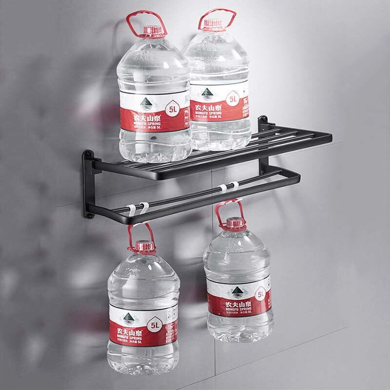 VIvolux | Easy Organizer Badezimmer Aluminium Klappbarer Handtuchhalter
