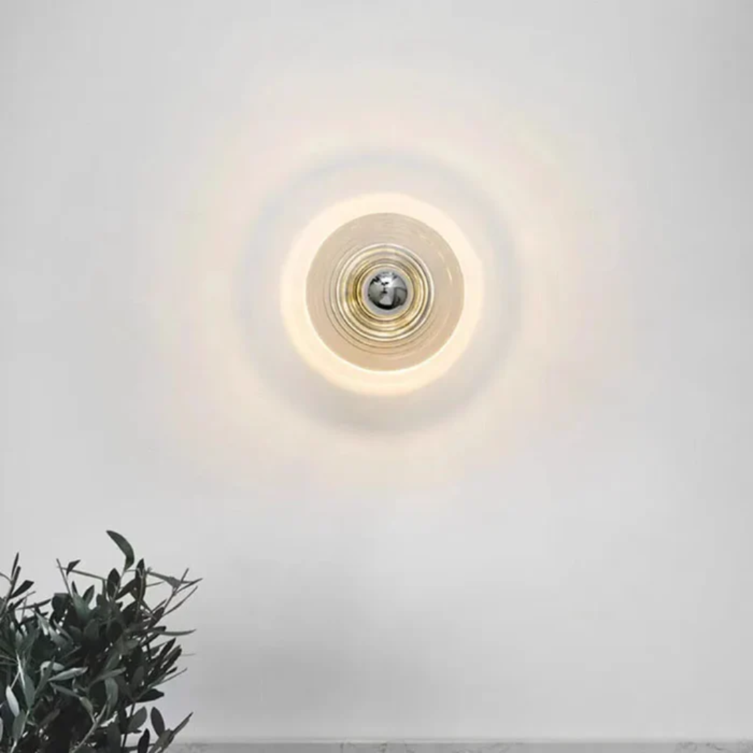 Brehn | Vintage Glas Wandlampe