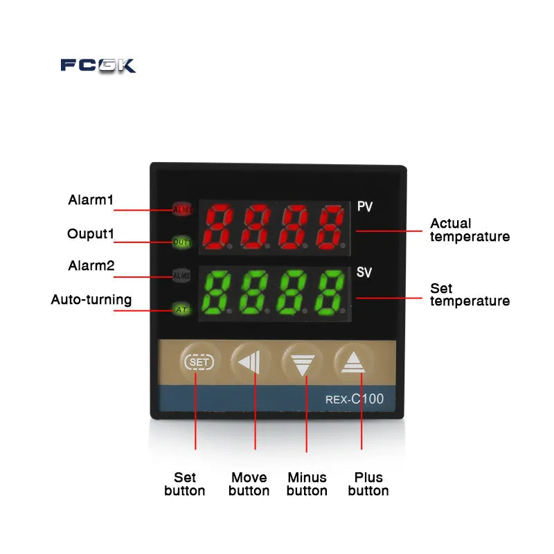 REX-C100 SSR-Ausgangsthermostat Digitaler Timer | Brehn