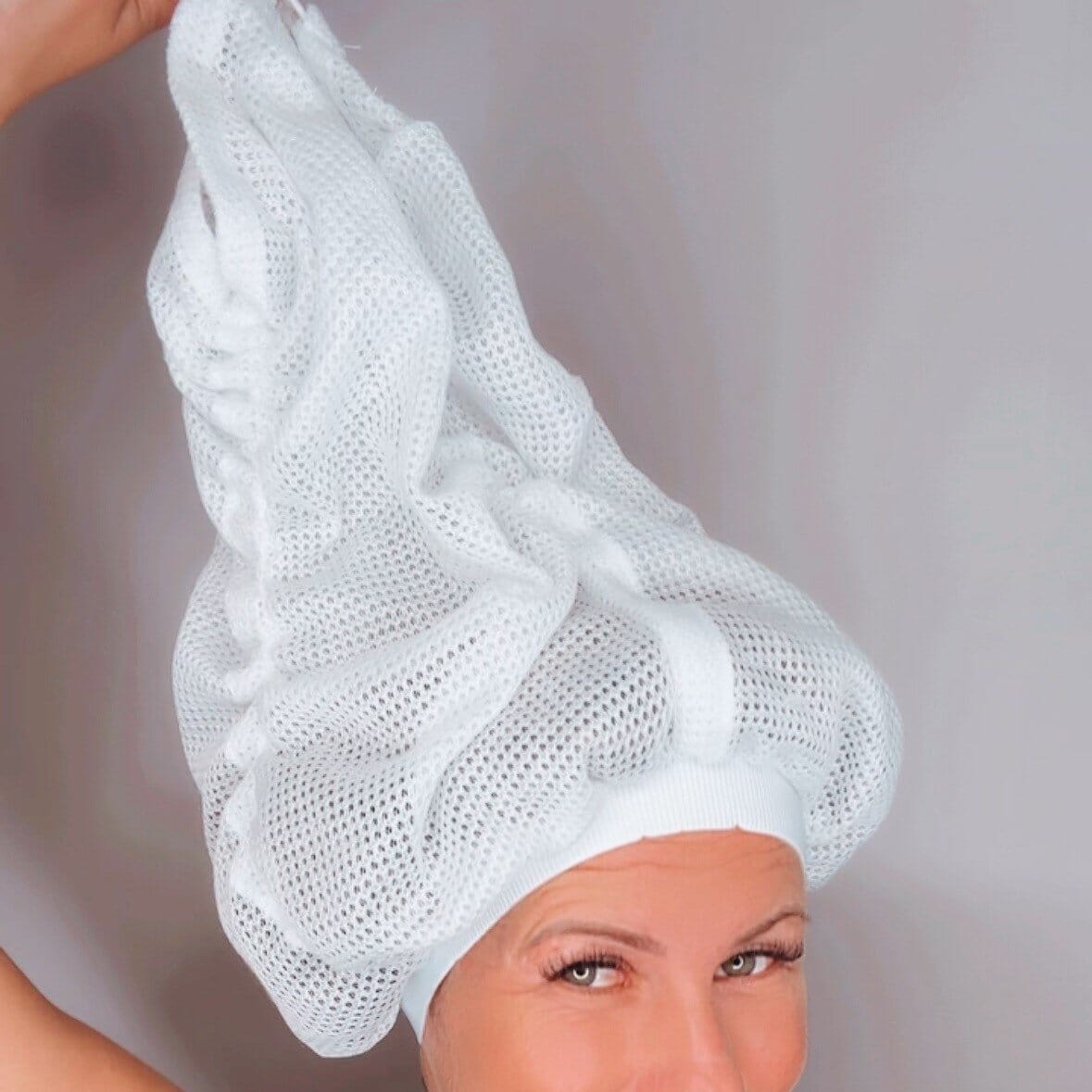 Netzhaube zum Trocknen von lockigem Haar