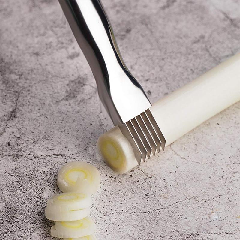 Grüner Zwiebelhacker Messer Edelstahl | Brehn