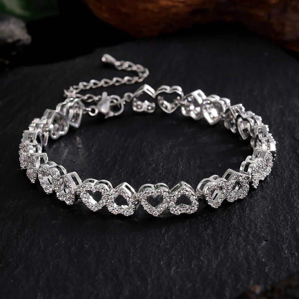Brehn | Liebe Herzen Diamantarmband