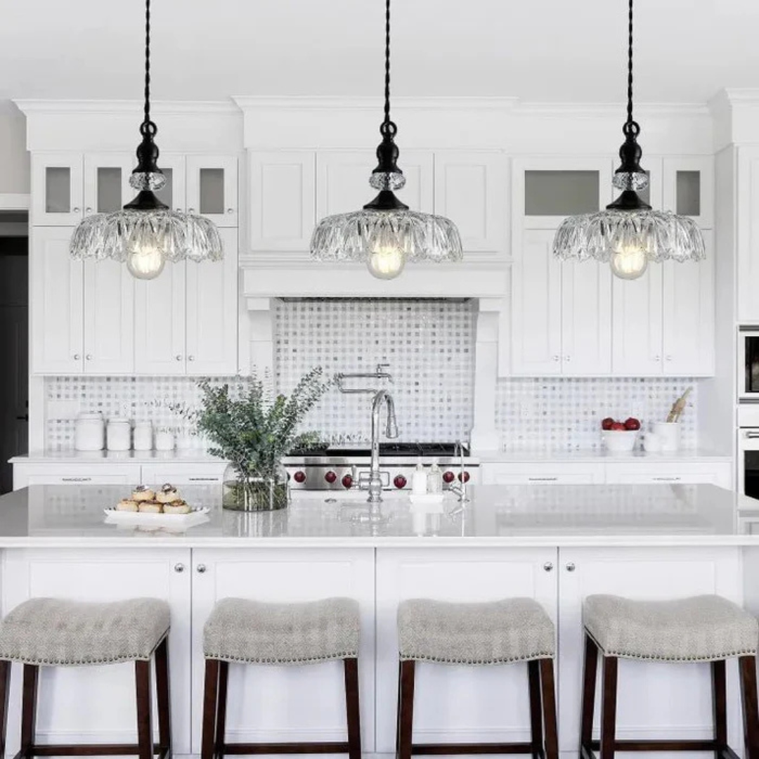 Brehn | Stylische Retro Glas Pendelleuchte