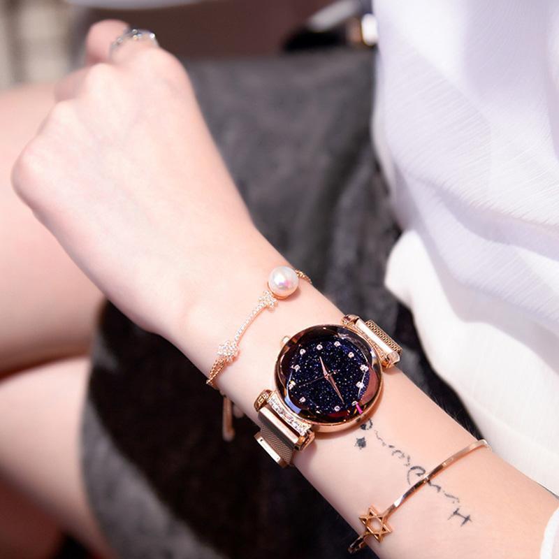 Wasserdichte Sternenhimmel Mädchen Armbanduhr | Brehn
