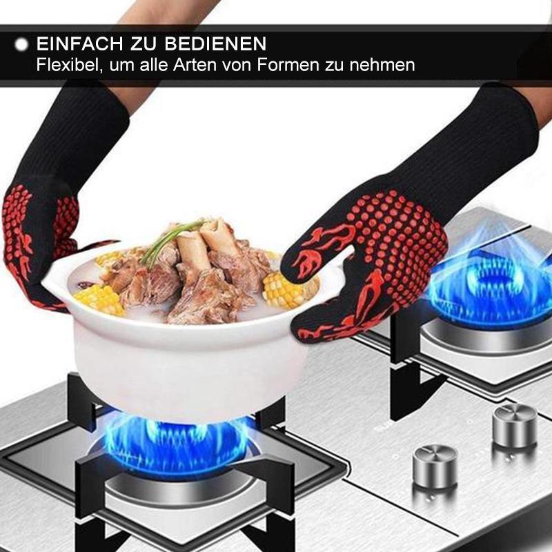 Bequee professionelle Grillhandschuhe hitzebeständige Handschuhe - 1 Paar | Brehn