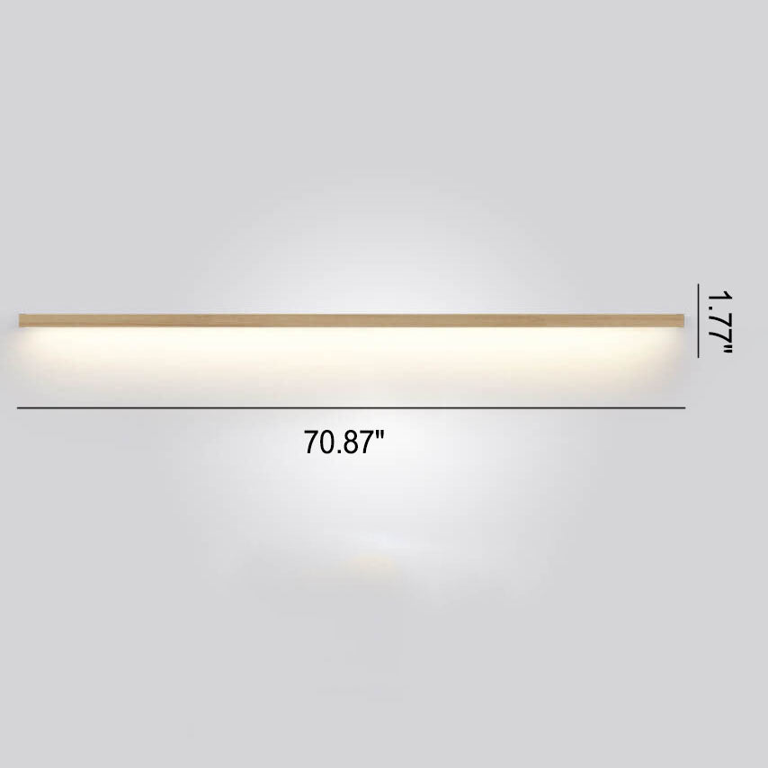 Brehn | ZenBeam Japanische LED Wandleuchte | Massivholz Design | Moderne Akzentbeleuchtung