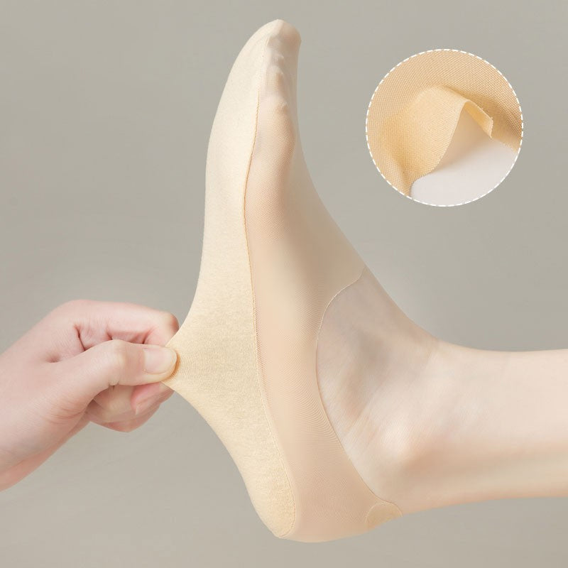 Atmungsaktive unsichtbare Eiskunstseide Socken | Brehn