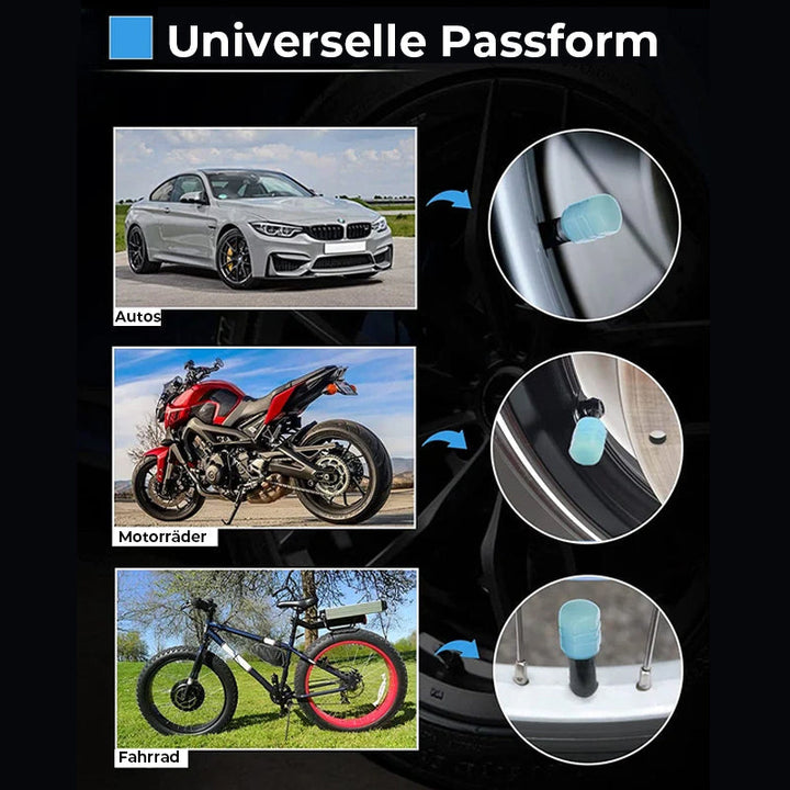 Brehn | Universelle fluoreszierende Reifenventilkappen