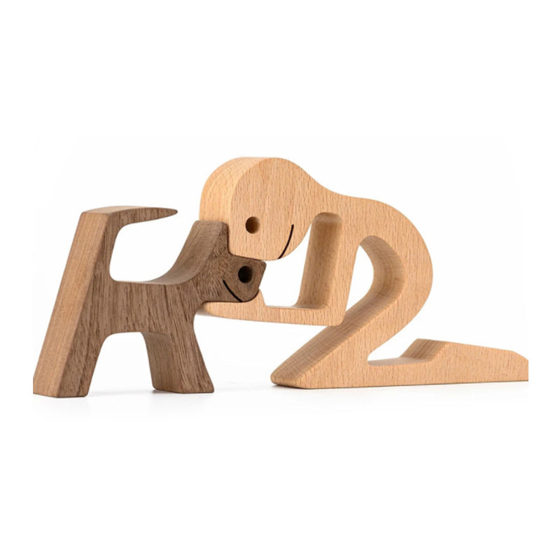 Tischornamente aus Holz für Tierliebhaber