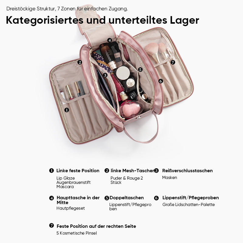 Tragbare Kosmetiktasche mit großer Kapazität | Brehn