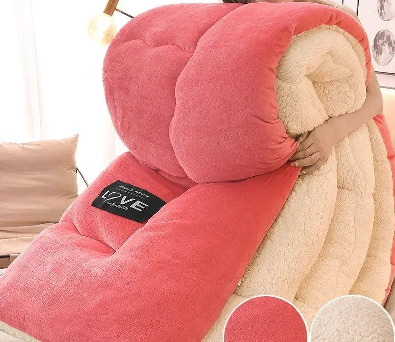 Ultimate Winter Comfort Blanket with Double-Layer Flanellfleece