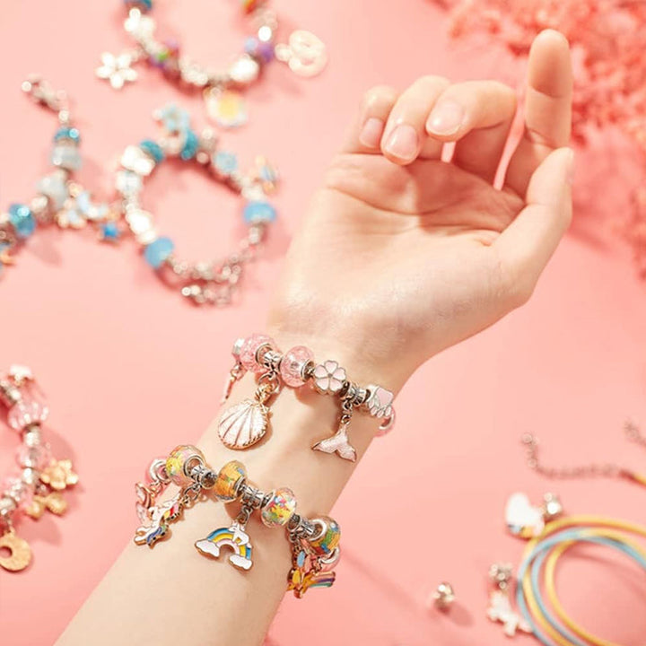 Handgefertigtes Perlenarmband-Set für Kinder