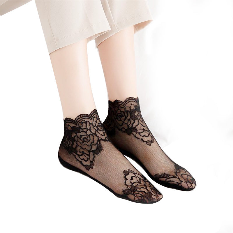 Brehn | Damenmode Spitze Socken (6 Paare)