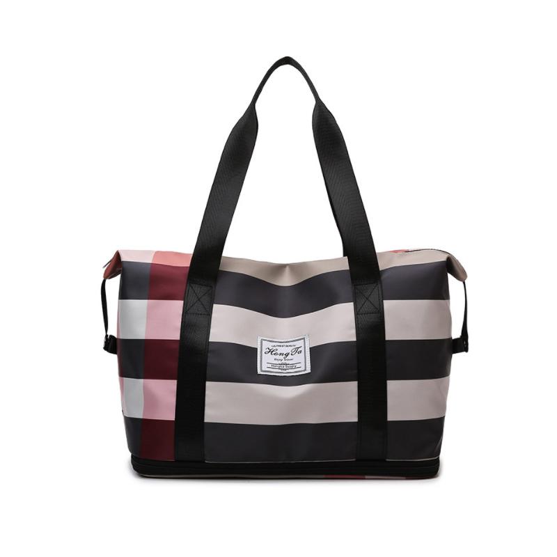 Brehn | Modische karierte Reisetasche