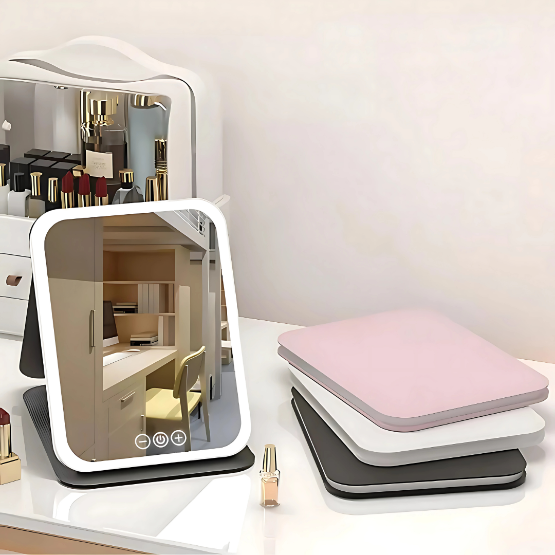 Verstellbare 3-Farben-Beleuchtung – Wiederaufladbares tragbares Design – Perfekt für Reisende & Beautyliebhaber Brehn
