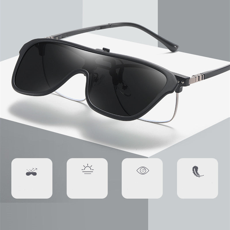 Brehn | Integrierte Kurzsichtigkeitsbrille Clip-On Für Tag Und Nacht