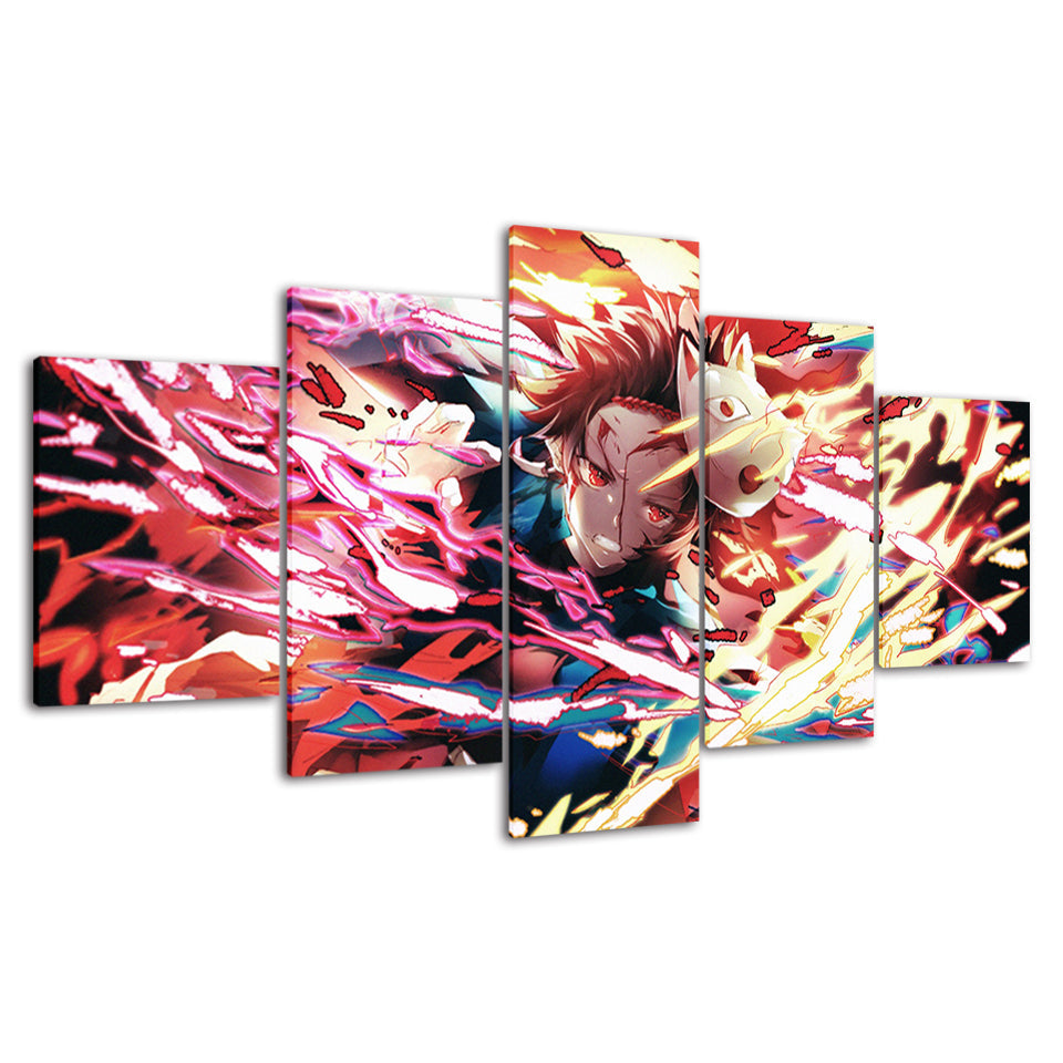 Demon Slayer Anime - Leinwand Wandkunst Malerei