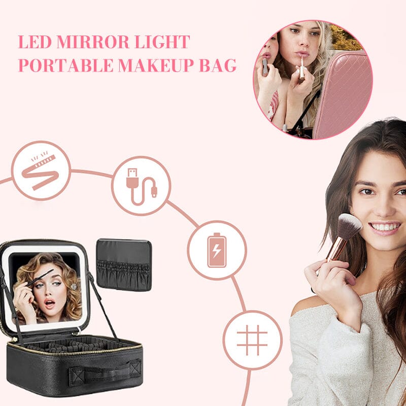 LED Licht Tragbare Make-up Tasche | Brehn