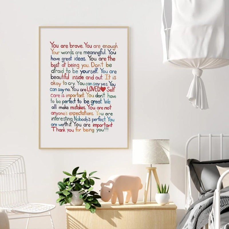 Je gebogen – Inspirierende Poster, Leinwandgemälde, Wanddekoration