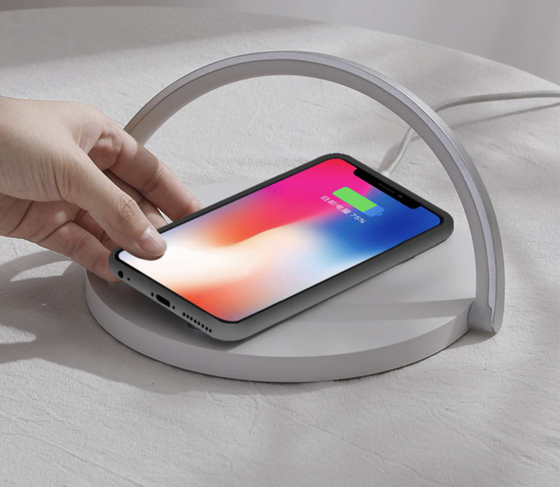 Brehn | Bowlight Design | Atmosphärisches 3-in-1 Nachtlicht mit kabelloser Ladung