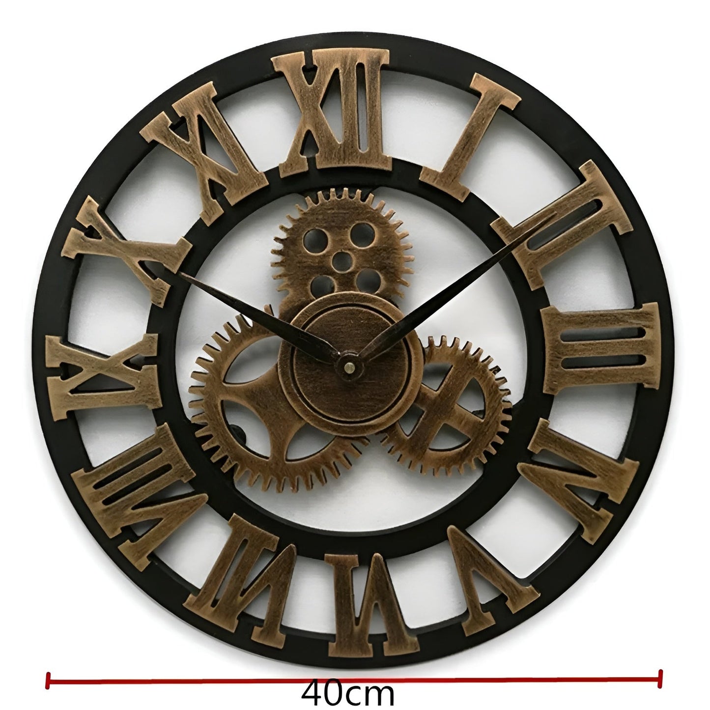 Wanduhr im Zahnraddesign – Industrieller Look für stilvolle Wanddekoration
