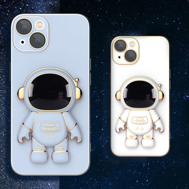 Brehn | 6D Plating Astronaut Versteckte Ständerhülle für iPhone