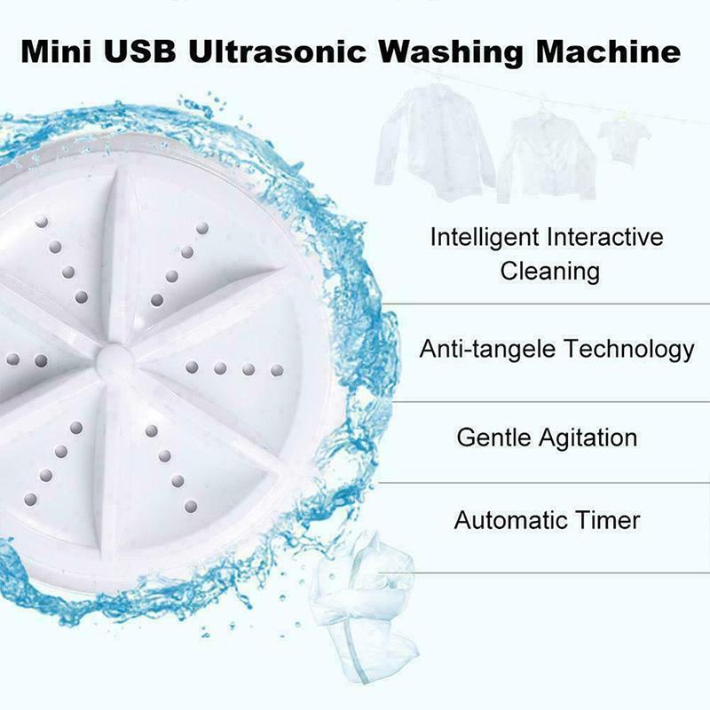 Tragbarer Ultraschall-Geschirrspüler und Wäschetrockner