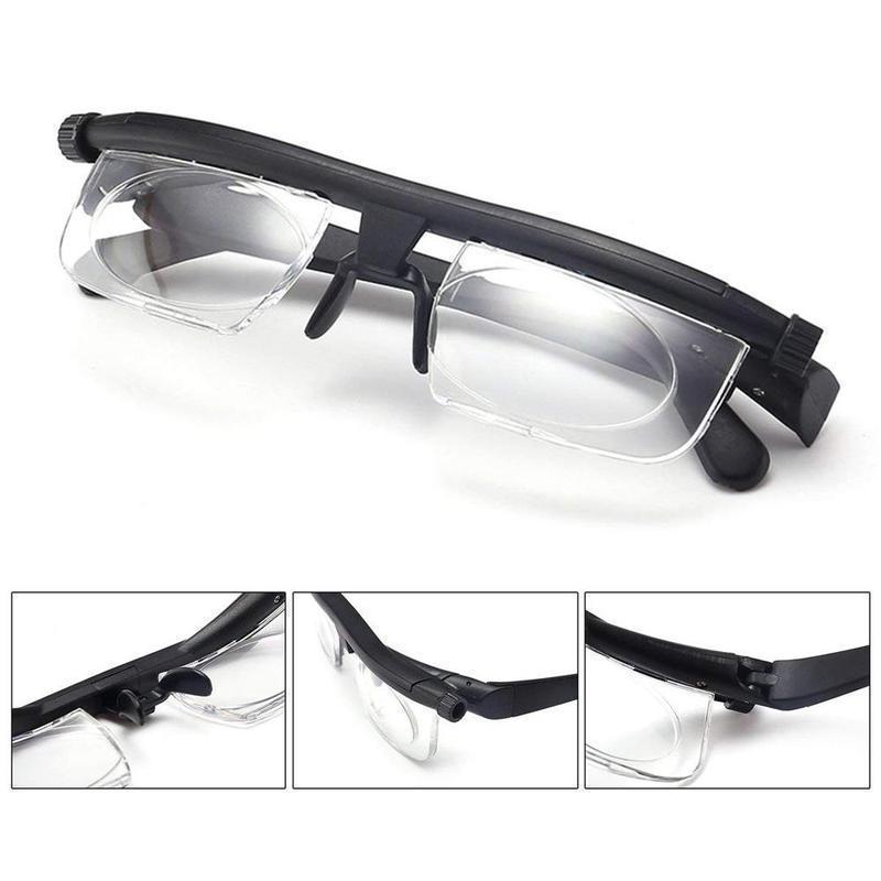 Brehn | Einstellbare Fokus-Brille | Variabler Dioptrien-Bereich (-6,0 bis +3,0) | Unisex | Dual-Lens-Technologie für Nah- & Fernsicht | Robuster Flex-Rahmen