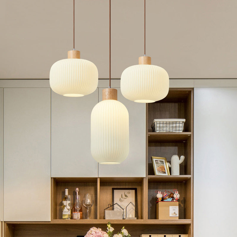 Brehn | VintageLight - Stilvolle Holz- und Glas-Pendelleuchte