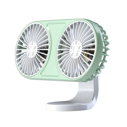 360° drehbarer Dual-Head USB Auto-Ventilator mit Ambientebeleuchtung | Brehn