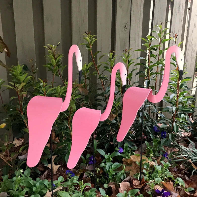 Wirbelnde Flamingo-Gartendekoration