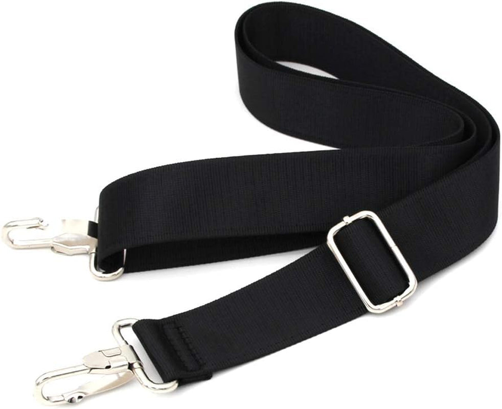 47 Zoll (ca. 119 cm) langer Ersatz-Schultergurt für Taschen | Gepolstert und verstellbar – Ideal für Reisetaschen, Laptoptaschen, Aktentaschen, Kamerataschen, Umhängetaschen, Wickeltaschen und mehr (Schwarz)